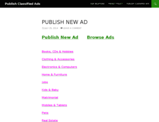 publishclassifiedads.com screenshot