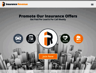 publisher.insurancerevenue.com screenshot