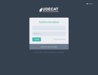 publisher.udecat.com screenshot
