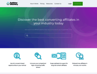 publisherdiscovery.com screenshot