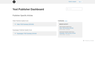 publishers.yext.com screenshot