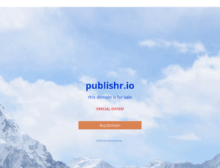 publishr.io screenshot