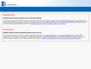 pubmedcentralcanada.ca screenshot