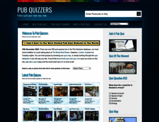 pubquizzers.com screenshot