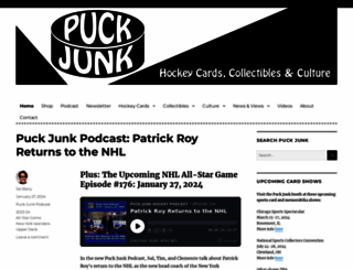 puckjunk.com screenshot