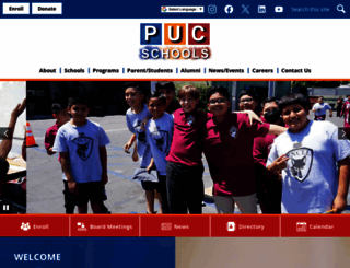 pucschools.org screenshot