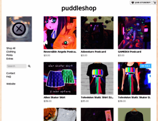 puddleshop.storenvy.com screenshot