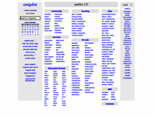 pueblo.craigslist.org screenshot