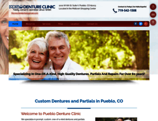 pueblodentureclinic.com screenshot