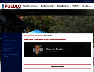 puebloparks.us screenshot