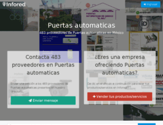 puertas-automaticas.infored.com.mx screenshot