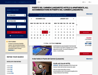 puertodelcarmen-reservar-hoteles.com screenshot
