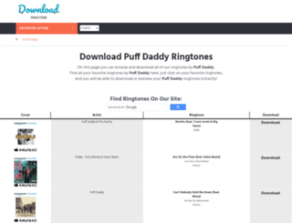 puffdaddy.download-ringtone.com screenshot