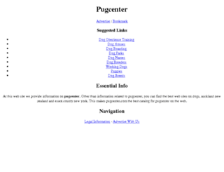pugcenter.com screenshot