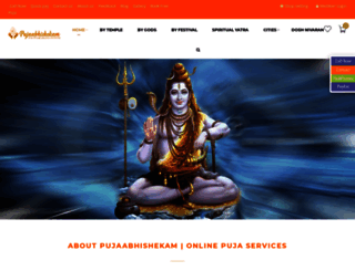 pujaabhishekam.com screenshot