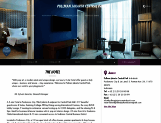 pullmanjakartacentralpark.com screenshot