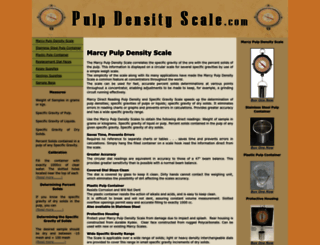 pulpdensityscale.com screenshot