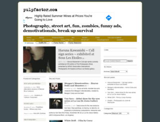 pulpfactor.com screenshot
