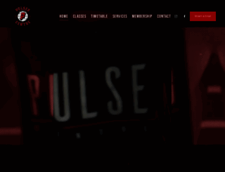pulse8centre.com screenshot
