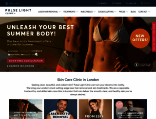 pulselightclinic.co.uk screenshot