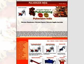 pulverizersindia.com screenshot