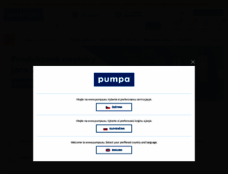 pumpa.cz screenshot
