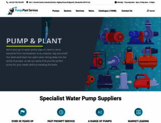 pumpandplant.co.uk screenshot