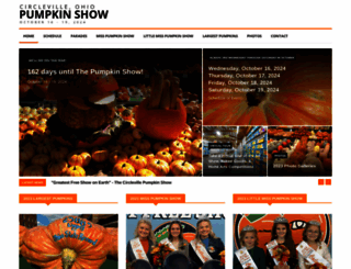 pumpkinshow.com screenshot