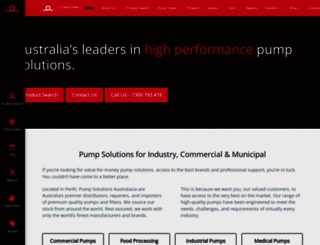 pumpsolutions.com.au screenshot