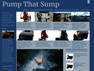 pumpthatsump.com screenshot