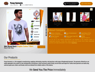 punaygarments.com screenshot