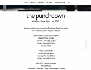 punchdownwine.com screenshot