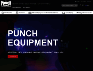punchequipment.com screenshot