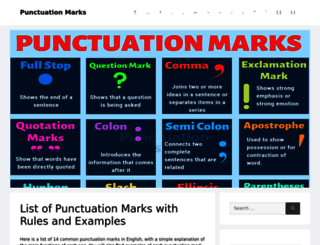 punctuationmarks.org screenshot