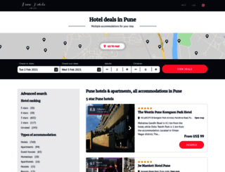 pune-hotels.com screenshot