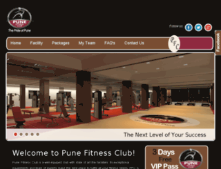 punefitnessclub.com screenshot