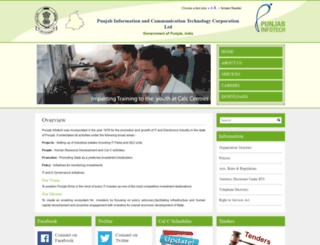 punjabinfotech.gov.in screenshot