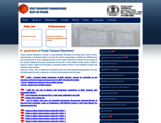 punjabtransport.org screenshot