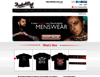 punkabilly-clothing.com screenshot