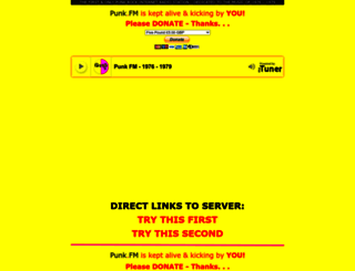 punkfm.co.uk screenshot