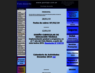 puntaje.com.ar screenshot