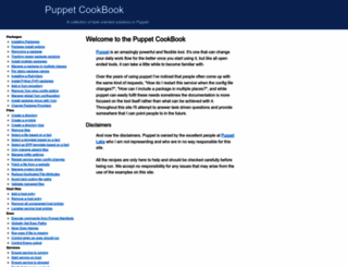 puppetcookbook.com screenshot