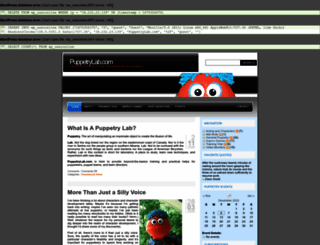 puppetrylab.com screenshot