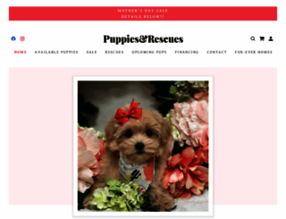 puppiesandrescues.com screenshot