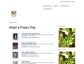 puppydogrescue.com screenshot