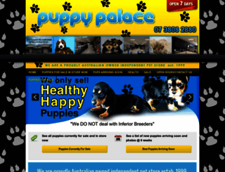 puppypalace.com.au screenshot
