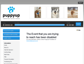 puppyupmadison.kintera.org screenshot