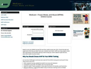 purchase.ahipmedicaretraining.com screenshot