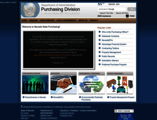 purchasing.state.nv.us screenshot