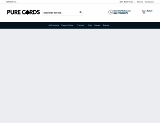 pure-cards.com screenshot